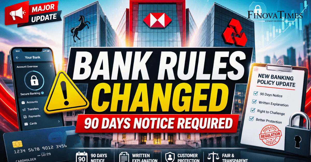 Lloyds HSBC NatWest rule changes 2026 bank account closure 90 days notice UK banking rules update